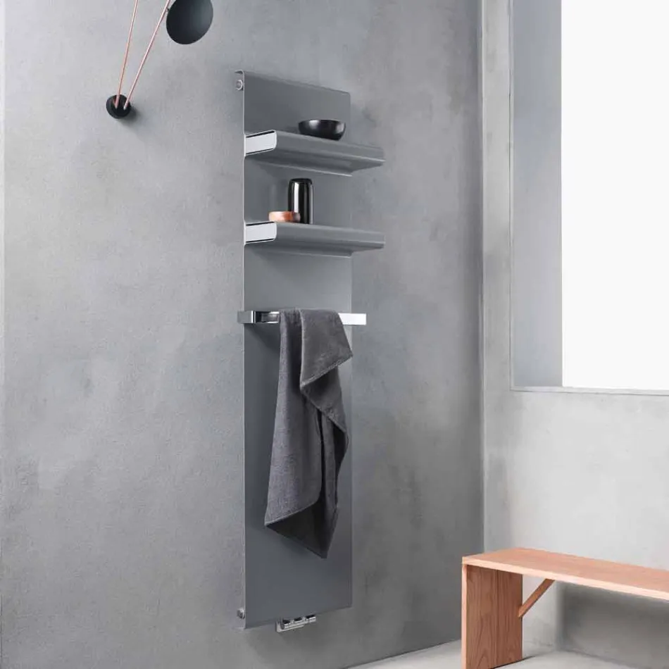 Radiator Towel Rack Vertical Design Hydraulic up to 719 watts - Rebel Viadurini