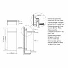 Radiator Towel Rack Vertical Design Hydraulic up to 719 watts - Rebel Viadurini