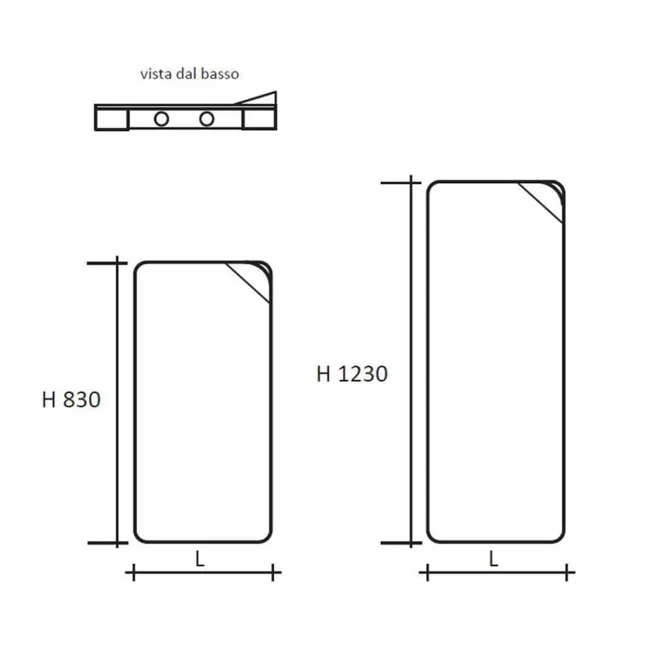 Vertical Radiator with Hydraulic Design in Colored Aluminum up to 662 W - Book Viadurini