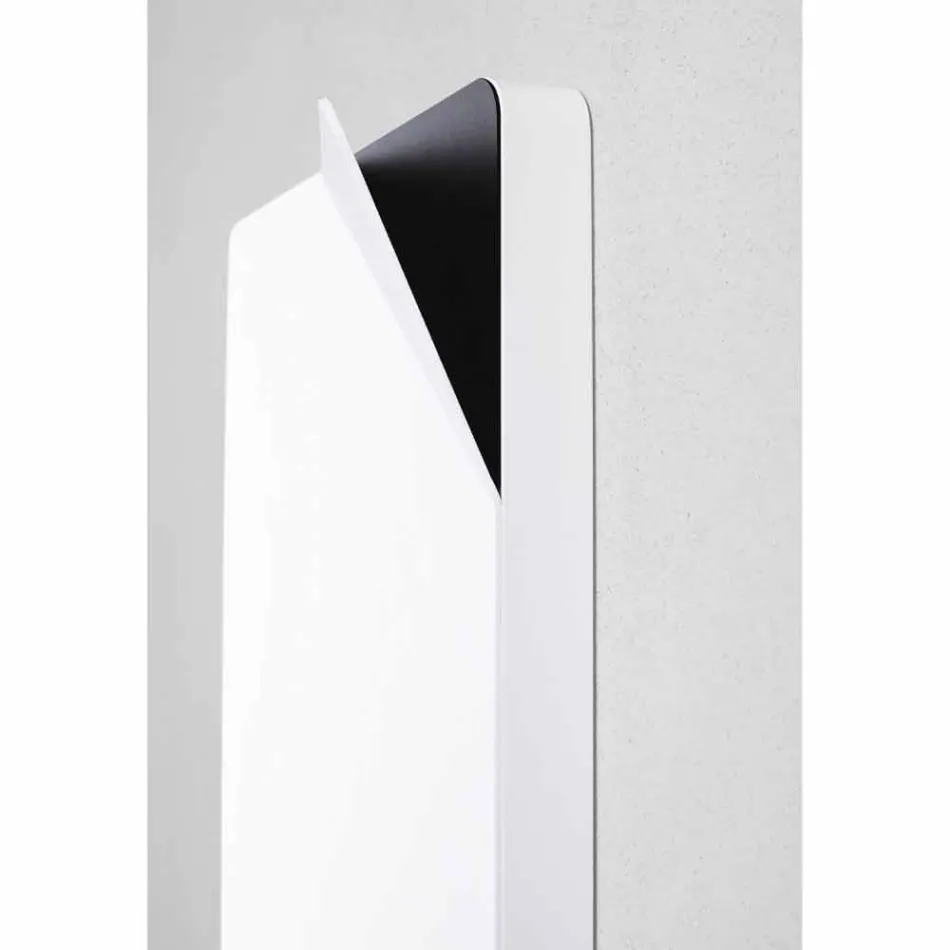 Vertical Radiator with Hydraulic Design in Colored Aluminum up to 662 W - Book Viadurini