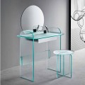 Makeup Dressing Table with Mirror and Glass Drawer 3 Finishes - Salvie