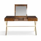 Modern dressing table with opening top in polished ebony wood Ada 3 Viadurini