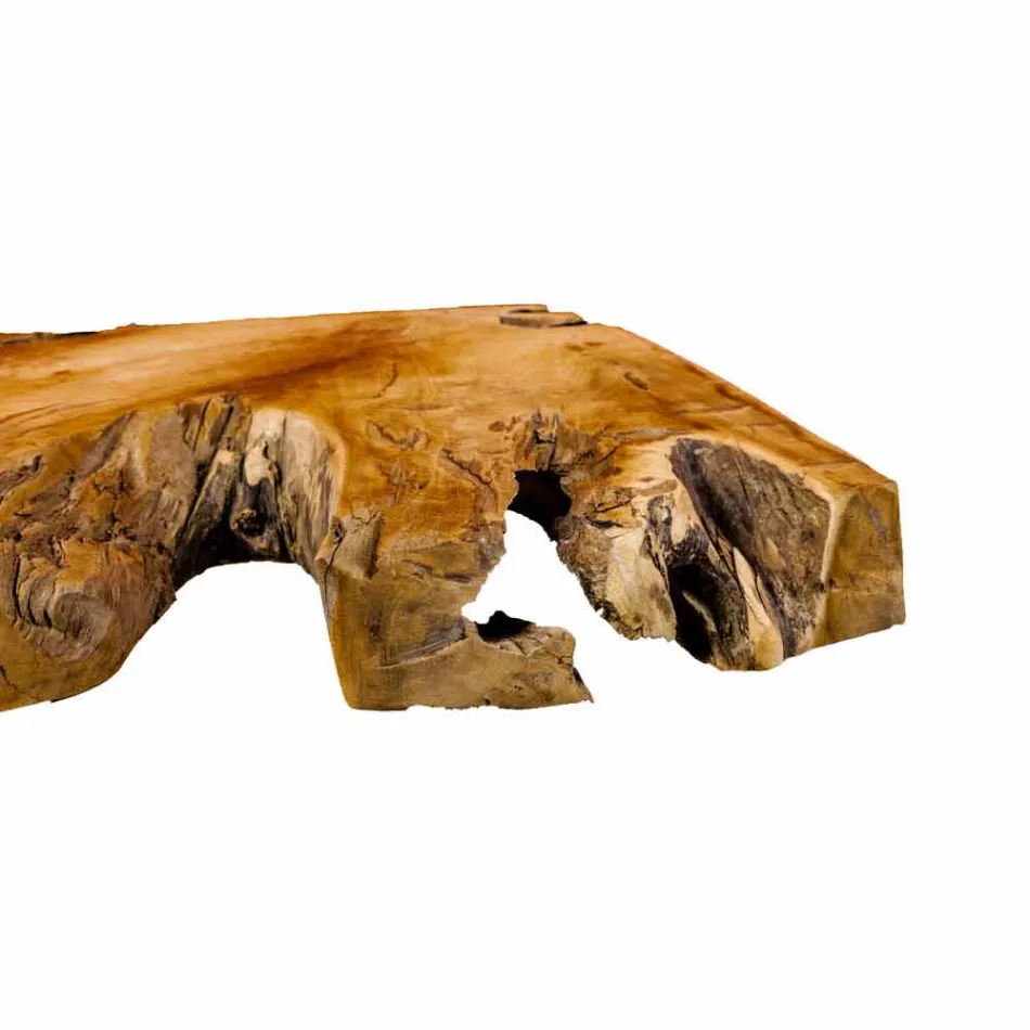 Suspended Bathroom Top in Solid Teak Wood, Unique Piece - Perfect Viadurini