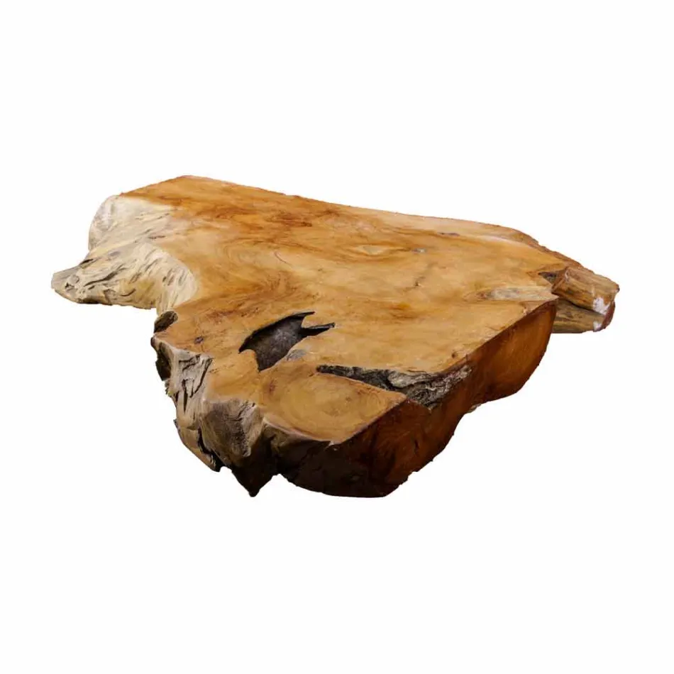 Suspended Bathroom Top in Solid Teak Wood, Unique Piece - Perfect Viadurini