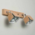 Toscot Piastra handmade terracotta wall sconce 2 directional lights