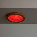 Toscot Carso recessed spotlight Ø14 cm in terracotta made in Tuscany