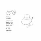 Toscot Chapeau! Wall / ceiling lamp made in Tuscany Viadurini