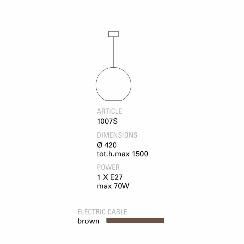 Toscot Newton contemporary handmade terracotta pendant lamp Viadurini