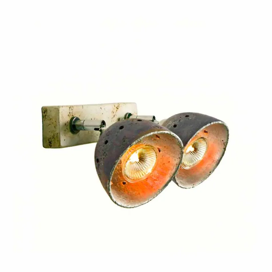 Toscot Noceto reglette 2 directional lights made in Tuscany Viadurini