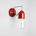 Toscot Novecento terracotta wall sconce with glass