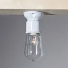 Toscot Novecento contemporary ceiling lamp in terracotta and glass Viadurini