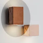 Toscot Smith handmade terracotta LED garden wall light Viadurini