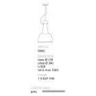 Toscot Torino hand-made terracotta suspension lamp Viadurini