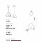 Toscot Traffic ceramic pendant lamp made in Tuscany Viadurini