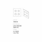 Toscot Vivaldi design wall lamp in terracotta made in Italy Viadurini