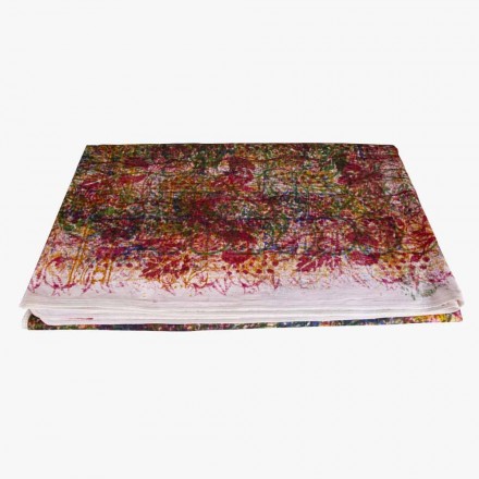 Handmade Cotton Tablecloth Handmade Print Unique Piece - Viadurini by Marchi Viadurini