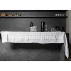 White Linen Tablecloth with Italian Luxury Pleated Border - Tippel Viadurini