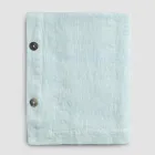 Modular Tablecloth in Colored Linen with Buttonholes and 10 Buttons - Mediterranean Viadurini