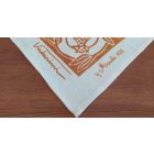Tablecloth of Italian Craft 100% Linen with Hand Print Unique Piece of Art Viadurini