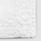 White or Butter Linen Tablecloth with Farnese Lace Rectangular Design - Kippel Viadurini