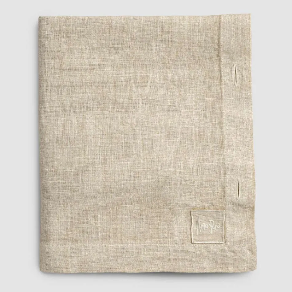 Rectangular Linen Tablecloth with Buttonholes and 10 Buttons, Luxury - Mediterranean Viadurini