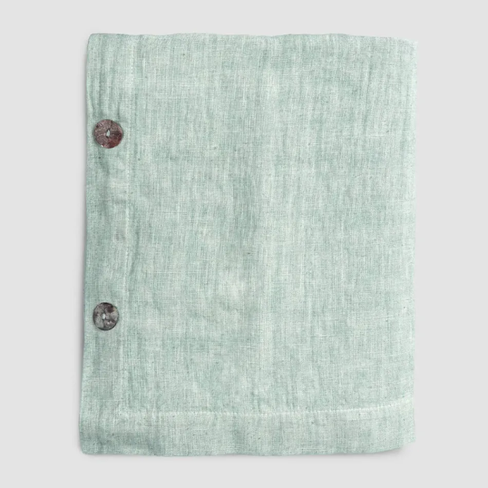 Rectangular Linen Tablecloth with Buttonholes and 10 Buttons, Luxury - Mediterranean Viadurini