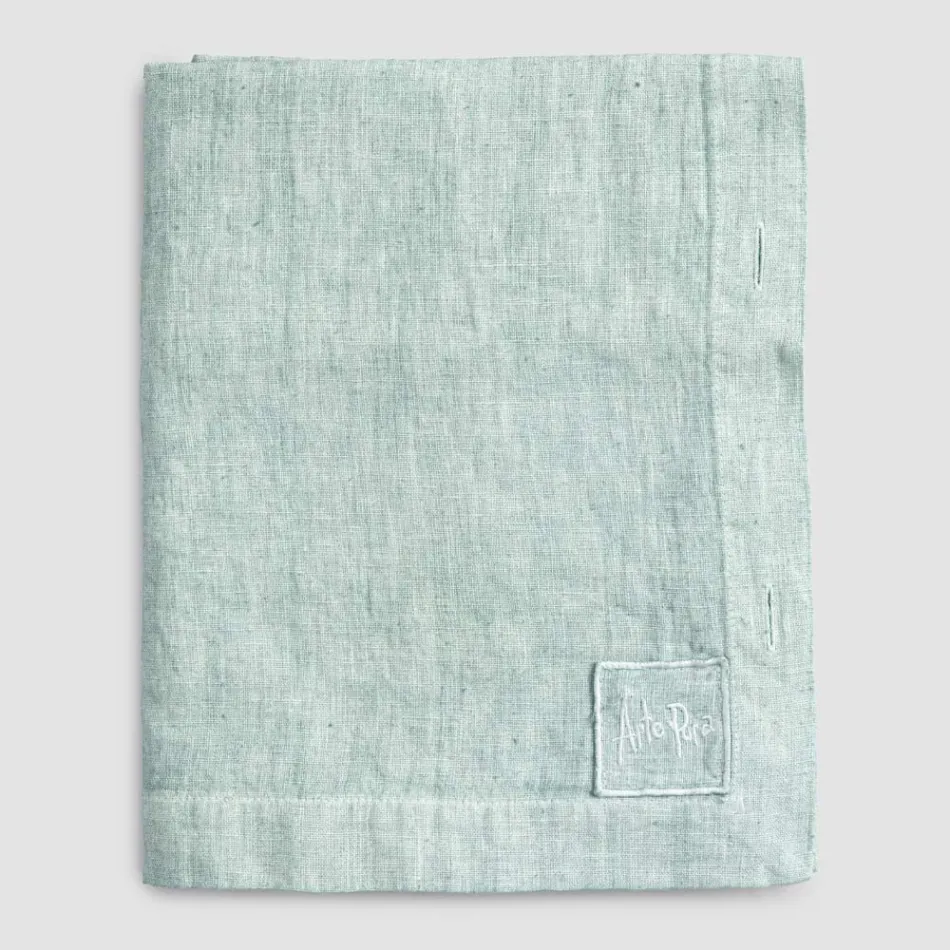 Rectangular Linen Tablecloth with Buttonholes and 10 Buttons, Luxury - Mediterranean Viadurini
