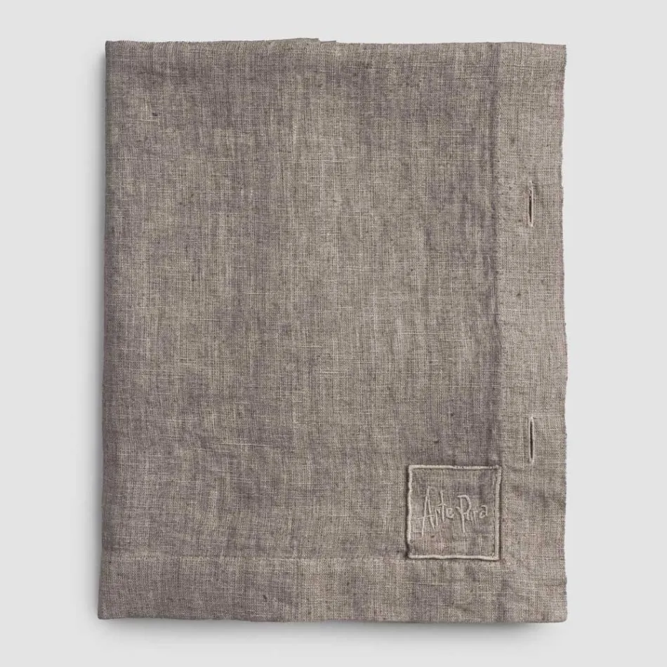 Rectangular Linen Tablecloth with Buttonholes and 10 Buttons, Luxury - Mediterranean Viadurini