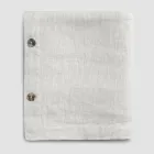 Rectangular Linen Tablecloth with Buttonholes and 12 Luxury Buttons - Mediterranean Viadurini