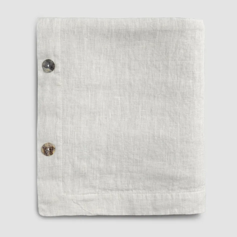Rectangular Linen Tablecloth with Buttonholes and 12 Luxury Buttons - Mediterranean Viadurini