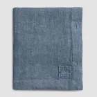 Rectangular Linen Tablecloth with Buttonholes and 12 Luxury Buttons - Mediterranean Viadurini