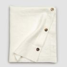 Rectangular Linen Tablecloth with Buttonholes and 12 Luxury Buttons - Mediterranean Viadurini