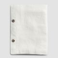 Colored Linen Tablecloth with Buttonholes and 12 Modular Luxury Buttons - Mediterranea