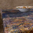 High Quality Italian Crafted Tablecloth in Hand Printed Cotton - Trademarks Viadurini