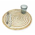 Round Breakfast Placemat in Raffia Various Finishes 12 Pieces - Turbine