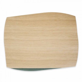 Modern Rectangular Placemat in Oak Wood Made in Italy - Abraham