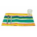 American Placemats in Colored Polyester Double Face 12 Pcs - Barcelona
