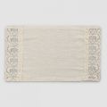 American Breakfast Placemats in Linen with Lace, 2 Piece Design - Kippelino