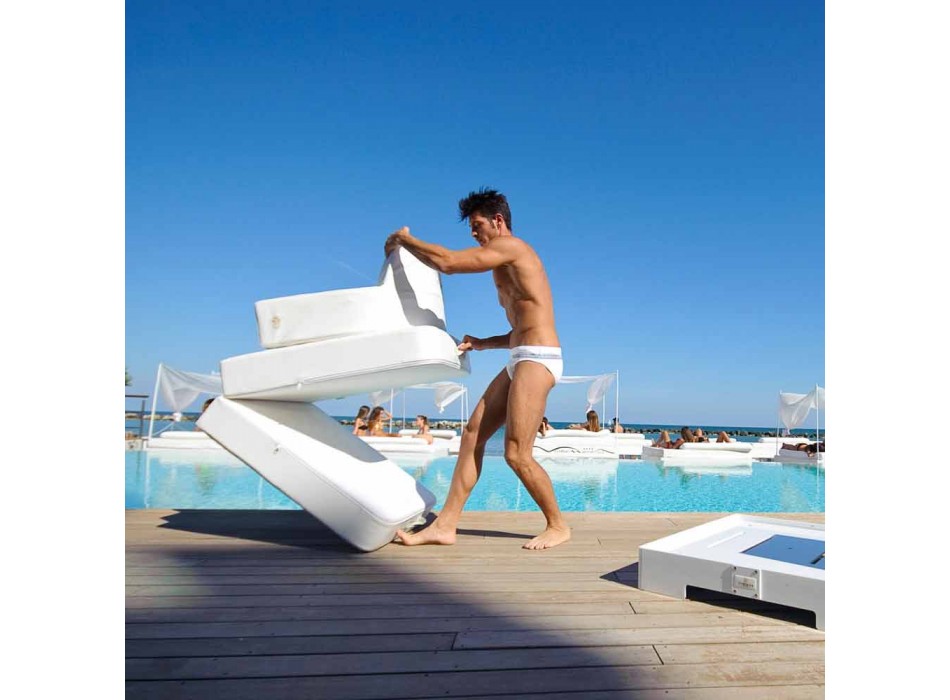 Trona floating chair white design made in Italy Viadurini
