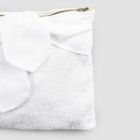 Women's Cotton Terry Cosmetic Bag with Bow, 3 Finishes and 2 Pieces - Rozy Viadurini