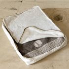 Large Makeup Bag for Women or Travel in Luxury Linen and Cotton - Yeti Viadurini