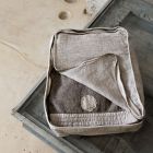 Large Makeup Bag for Women or Travel in Luxury Linen and Cotton - Yeti Viadurini