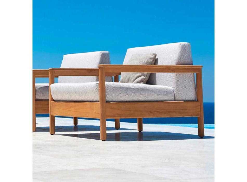 Varaschin Bali modern outdoor armchair in upholstered fabric Viadurini