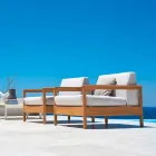 Varaschin Bali modern outdoor armchair in upholstered fabric Viadurini