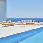 Varaschin Bali modern outdoor armchair in upholstered fabric Viadurini