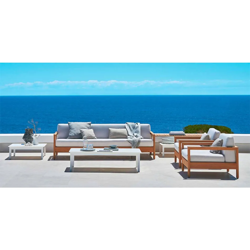 Varaschin Bali modern outdoor armchair in upholstered fabric Viadurini