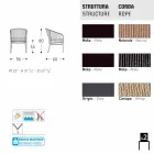 Varaschin Cricket hand-woven outer armchair, 2 pcs Viadurini