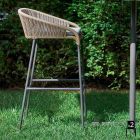 Varaschin Cricket contemporary garden design stool, 2 pieces Viadurini
