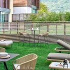 Varaschin Cricket modern aluminum garden stool, 2 pieces Viadurini