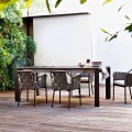 Extensible garden table, extendable up to 380 cm, Dolmen by Varaschin